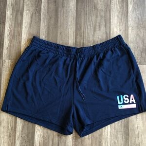 Adidas Navy Blue USA Sweatshorts NEW 4X